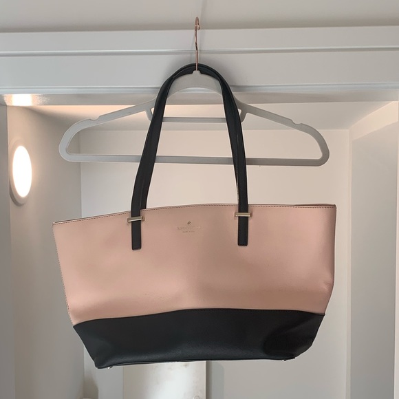 kate spade pink and black purse